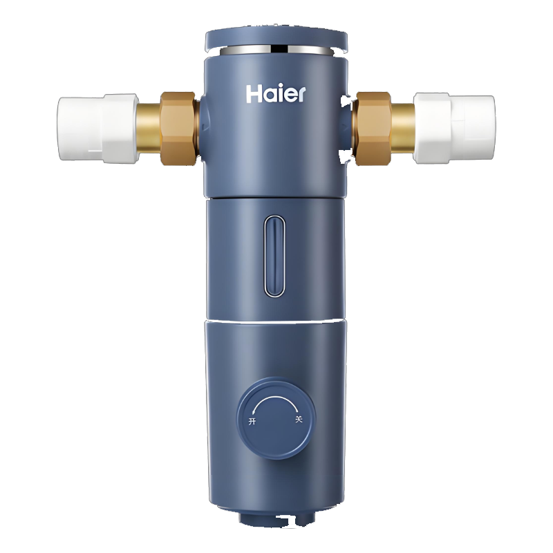 海尔(Haier)前置过滤器7T大通量家用净水器40微米反冲洗精滤实时水压监测全屋净水HP-37