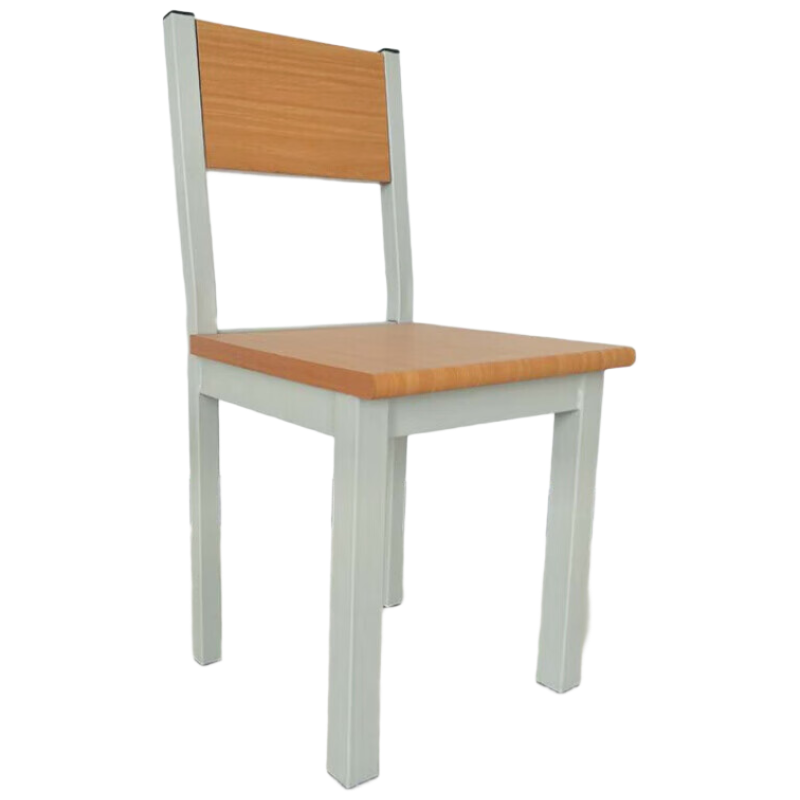 锦北学校图书馆阅览桌防火面板钢木长条会议培训桌读书桌 阅览椅