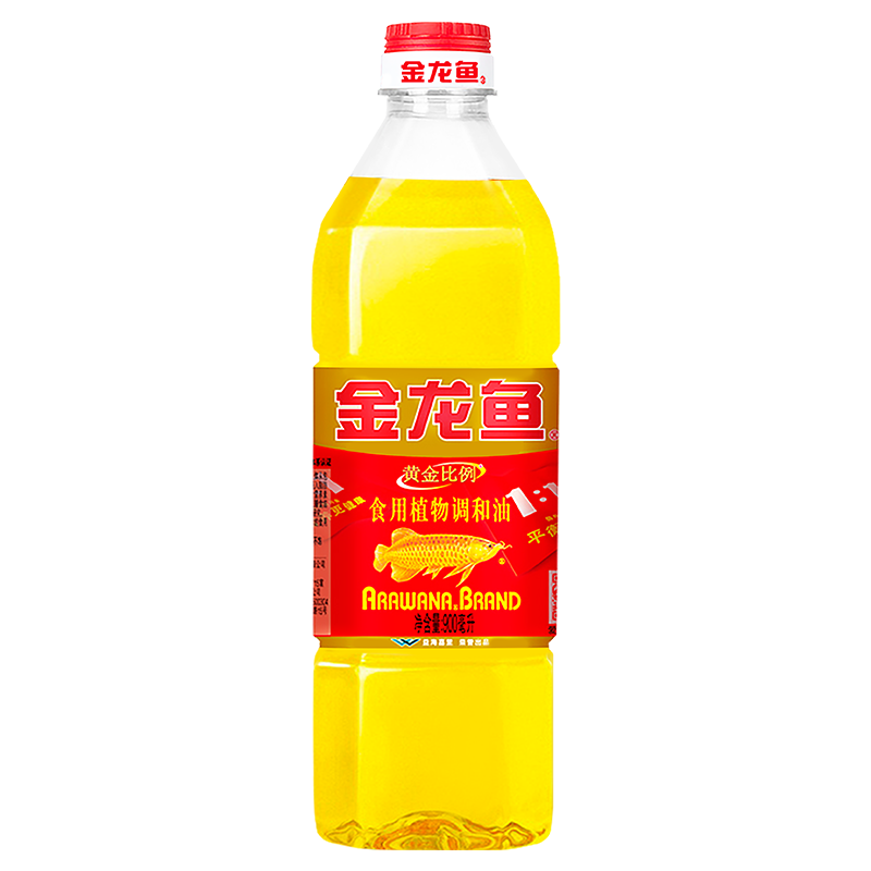 金龙鱼调和油900ml小瓶装宿舍用植物油炒菜家用黄金比例食用油