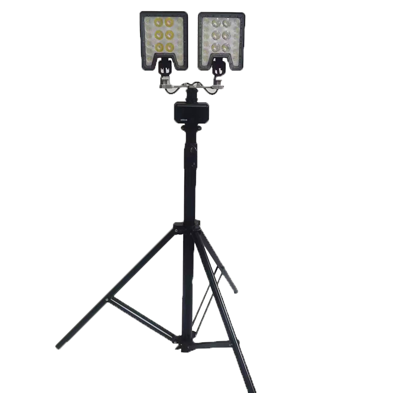 驰洛科 CLZY5103 21V 2*60W IP66 LED光源 便携式移动工作灯 (计价单位:台) 黑色