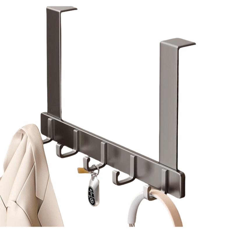 力拓星 门后挂钩 无痕挂衣架 5钩 个