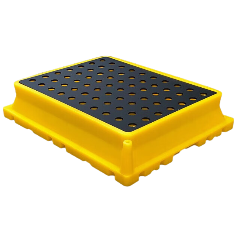 戴劲防渗漏托盘塑料危废危化学品防泄漏二次容器废液机油桶接油盘实验室托盘530*410*120mm