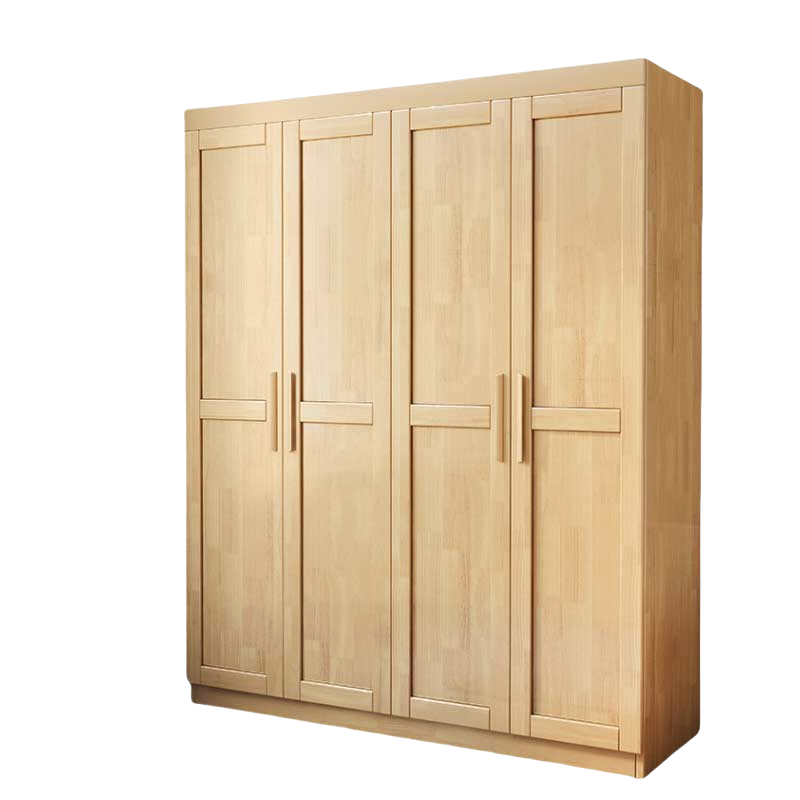 铭思达衣柜实木四门个