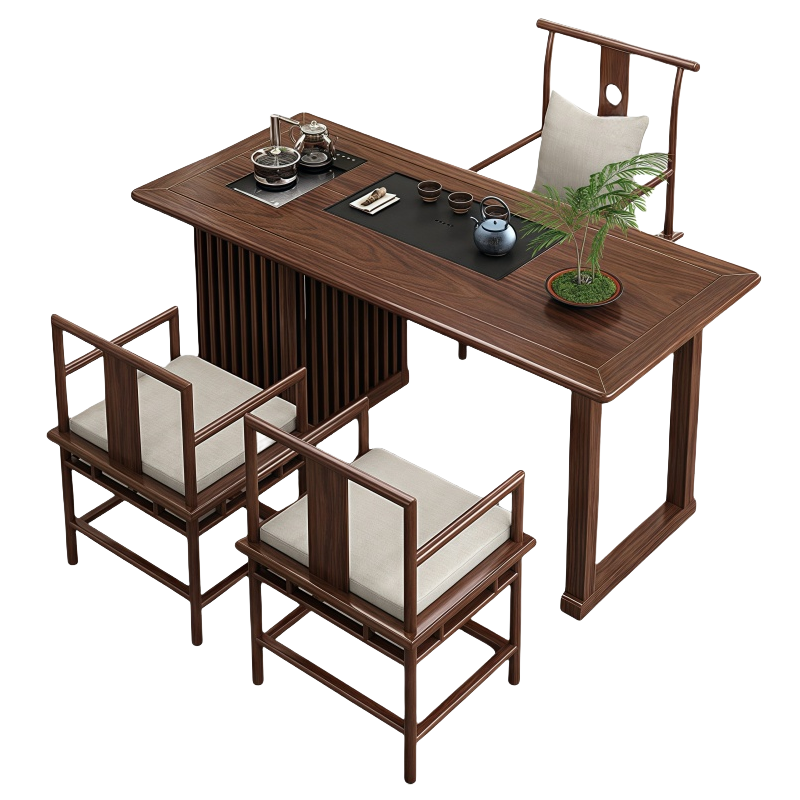 豫龙都 桌椅1.2m 一桌三椅 套