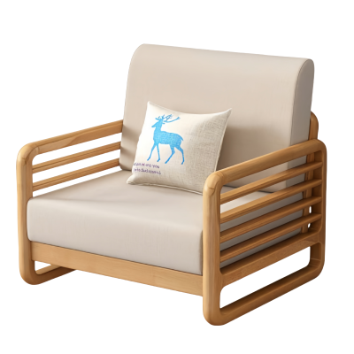 依韵珂实木沙发单人张