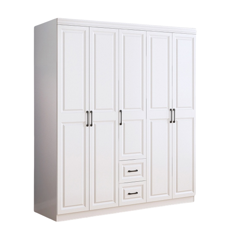 铭思达实木衣柜五门台