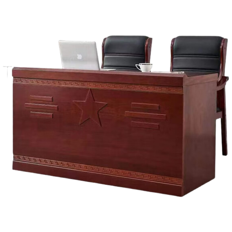 戴劲主席台会议桌长条桌培训桌油漆木贴皮开会桌课桌 五星1.4m宽(不含椅)