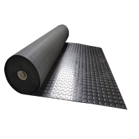 铁工邦 防滑橡胶板圆点防滑橡胶垫 1米宽10米长3mm厚 卷