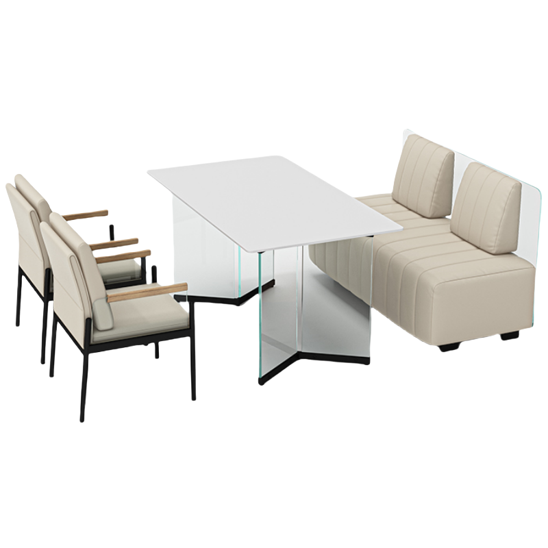 铭思达会客桌一桌四椅套