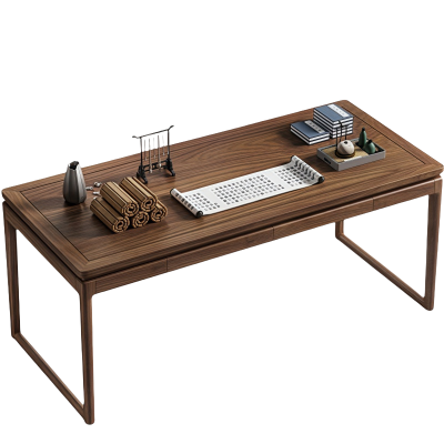 豫龙都 实木书桌 1.4m张