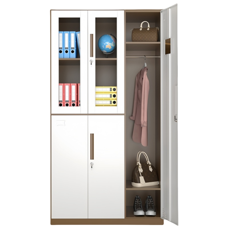 珂洋 更衣柜 咖白拆装五门 台