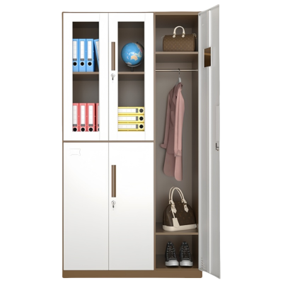 珂洋 更衣柜 咖白拆装五门 台