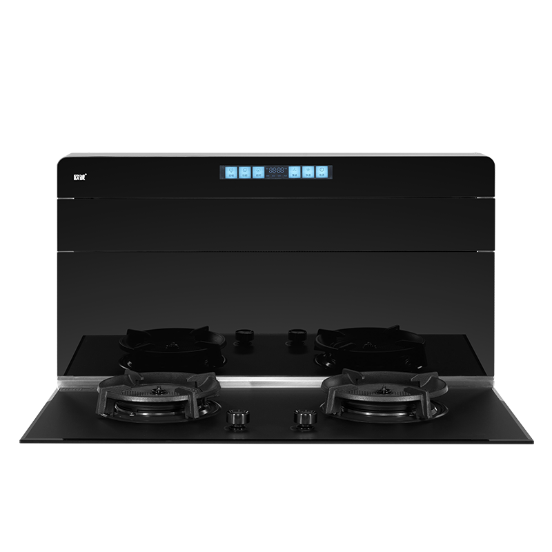 欧诚分体式集成灶 自动翻盖分体式集成灶 智能语音 侧吸下排式抽油烟机灶具 嵌入式燃气灶智能集成环保灶具套餐