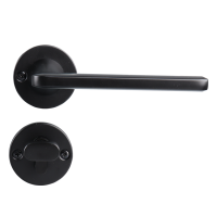 玥玛门锁室内卧室房门锁静音家用通用型门把手木门黑色分体门锁具