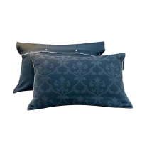 欧梦澜 1对装 纯棉素色全套枕套枕巾 50*80cm 对