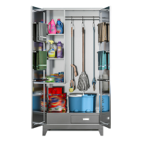 凌迪星不锈钢保洁柜900*400*1900mm台