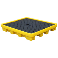 晋舰防渗漏托盘塑料危废危化学品防泄漏二次容器废液机油桶接油盘吨桶 容纳120L 1250*1050*200mm