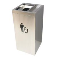 莱衡居 户外垃圾桶 不锈钢/个