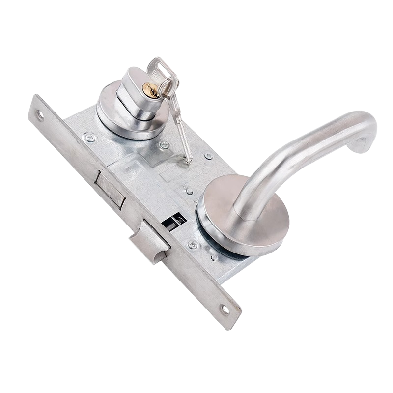 历途科技防火门锁201不锈钢铜芯单开 把