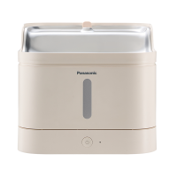 松下(Panasonic)宠物饮水机猫咪循环过滤喂水器不锈钢 高低饮水台 双供电CP-JNW03-W