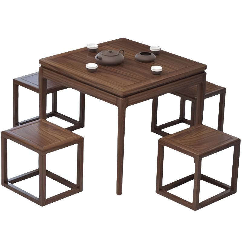 豫龙都 茶桌 一桌四凳套