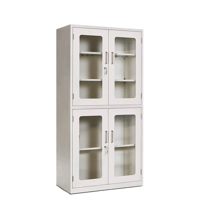 鑫睿辉 上玻下玻 文件柜 900*450*1800mm 白色 台