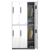 珂洋 更衣柜 灰白拆装六门 台