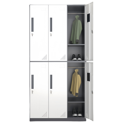 珂洋 更衣柜 灰白拆装六门 台