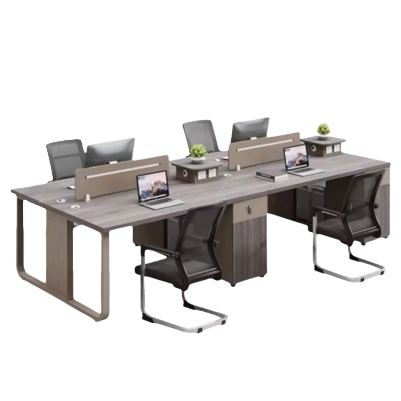 伟樽办公桌带柜椅240*120*75cm套