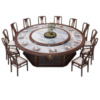 宜掌柜 电动转盘餐桌 2.2米一桌12椅 套