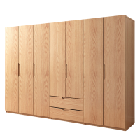 铭思达实木衣柜七门台