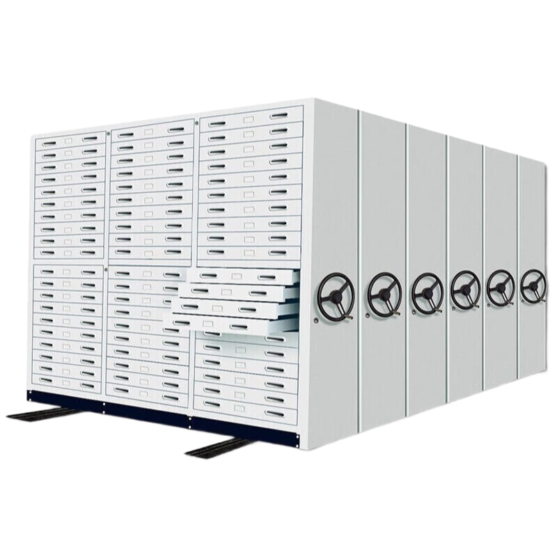 戴劲底图密集架手摇移动工程图纸柜带轮子抽屉柜设计图存放柜0号每组单价