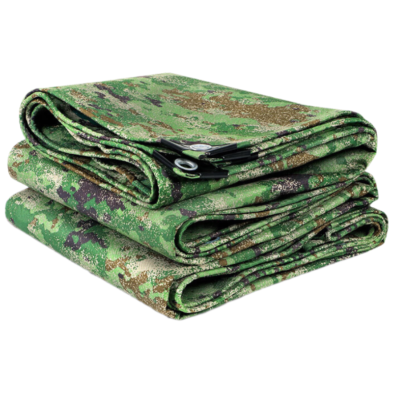 星空新式迷彩布帆布防雨布篷布户外防雨防晒防水布料牛津布 5*6米