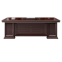 宜掌柜 班桌老板桌 1.6米含大小侧柜套