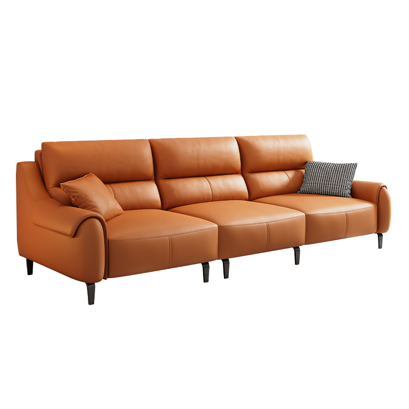 欧梵森 意式猫抓皮沙发时尚猫抓皮客厅小户型直排网红款轻奢沙发客厅家具沙发