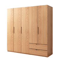 铭思达实木衣柜五门台