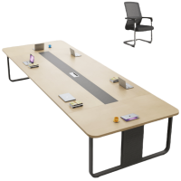 鑫木樽会议桌2.8*1.3m十椅套