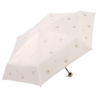 天堂 全自动阳伞三折 12骨加大加固晴雨伞黑胶防晒伞遮阳伞