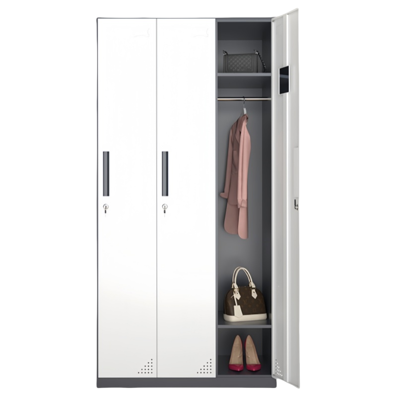 珂洋 更衣柜 灰白拆装三门 台