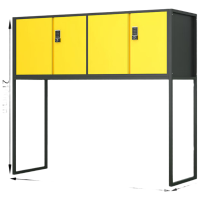 戴劲车库收纳柜密码防盗铁皮柜车位杂物储物柜大空间防潮柜 对开高架