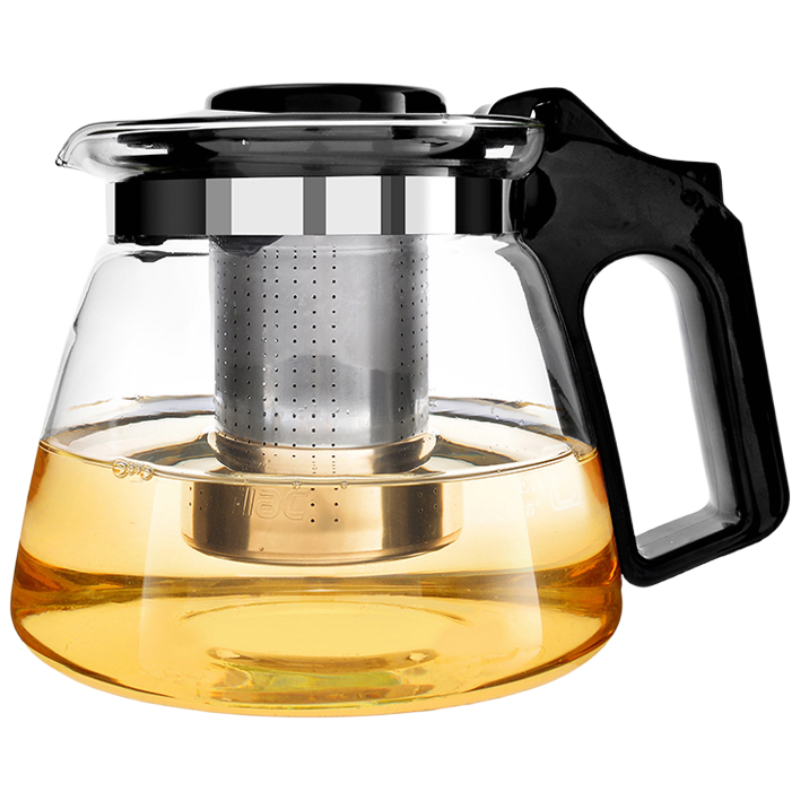 紫丁香 S76 茶壶 1500ML 高硼硅耐热玻璃茶壶套装加厚玻璃茶具 过滤泡茶壶花茶壶泡茶器水壶