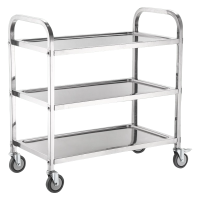 酷美智悦 不锈钢三层餐车950*490*930mm KM-BH546 台