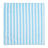 珊瑚绒波浪纹抹布吸水洗碗布清洁布加厚加大方巾不易粘油厨房抹布擦桌子百洁布水槽去除水渍去油去污居家咖啡奶茶台面擦拭易清洗