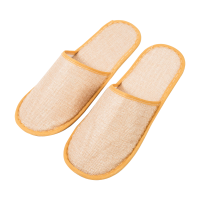 林可思 拖鞋 一把包麻布黄色 双