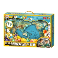 世界地图岩石与矿物考古挖掘套装