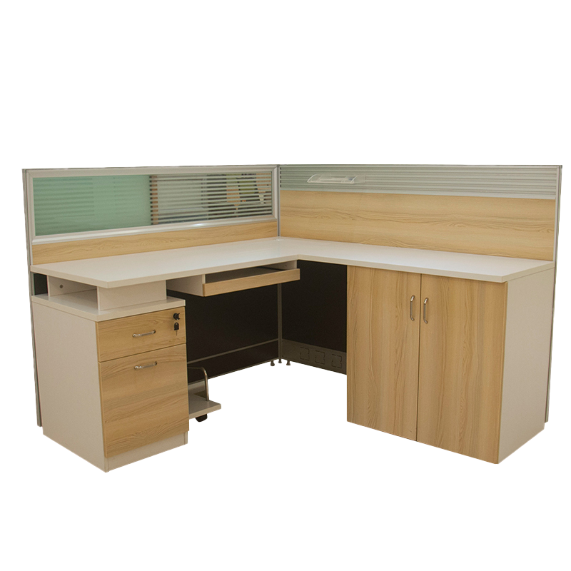 鸿业盛大FSH15-0836办公家具电脑桌屏风办公桌职员工位卡座简约现代职员办公桌1530L*1630W*1150H