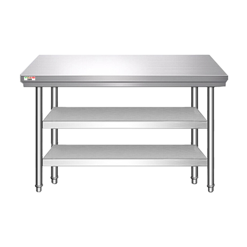 意黛斯 不锈钢三层工作台 厨房操作台置物架商用打荷台三层操作台1000*760*800 YDS-3T1076 201材质