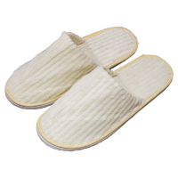 林可思 女款拖鞋 米色抽条珊瑚绒[女款] 双