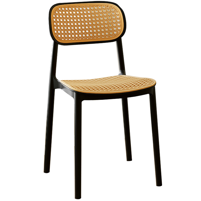 班龙藤编椅子黑色把
