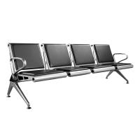 澳舒健医院候诊椅公共座椅机场椅等候椅钢排椅皮垫输液椅 SJ708LA四人位1张